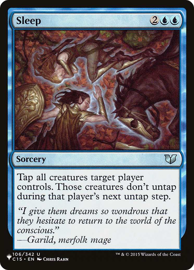 Sleep (C15) (LIST-106/342) - The List