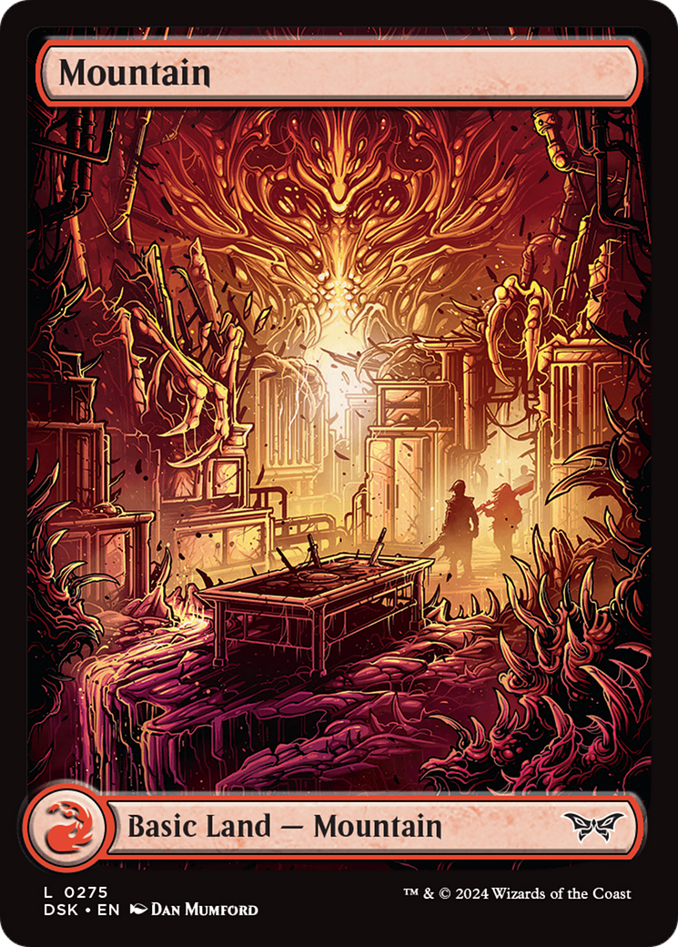 Mountain (275) - Full Art (DSK-275) - Duskmourn: House of Horror Foil