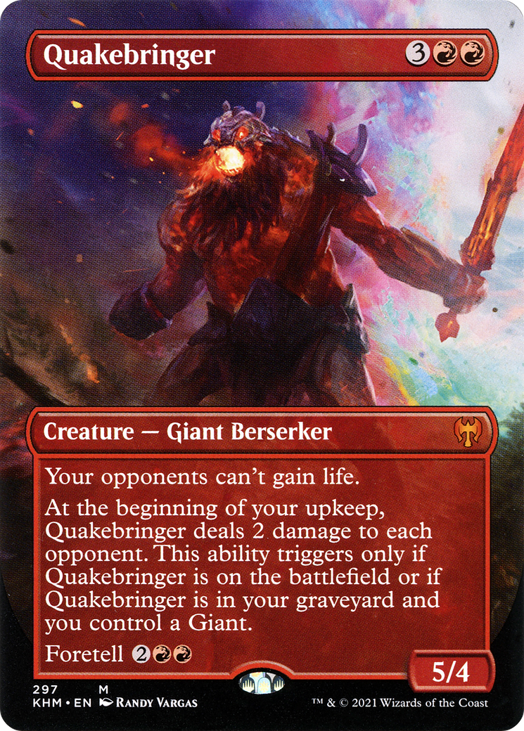 Quakebringer (Borderless) (KHM-297) - Kaldheim Foil