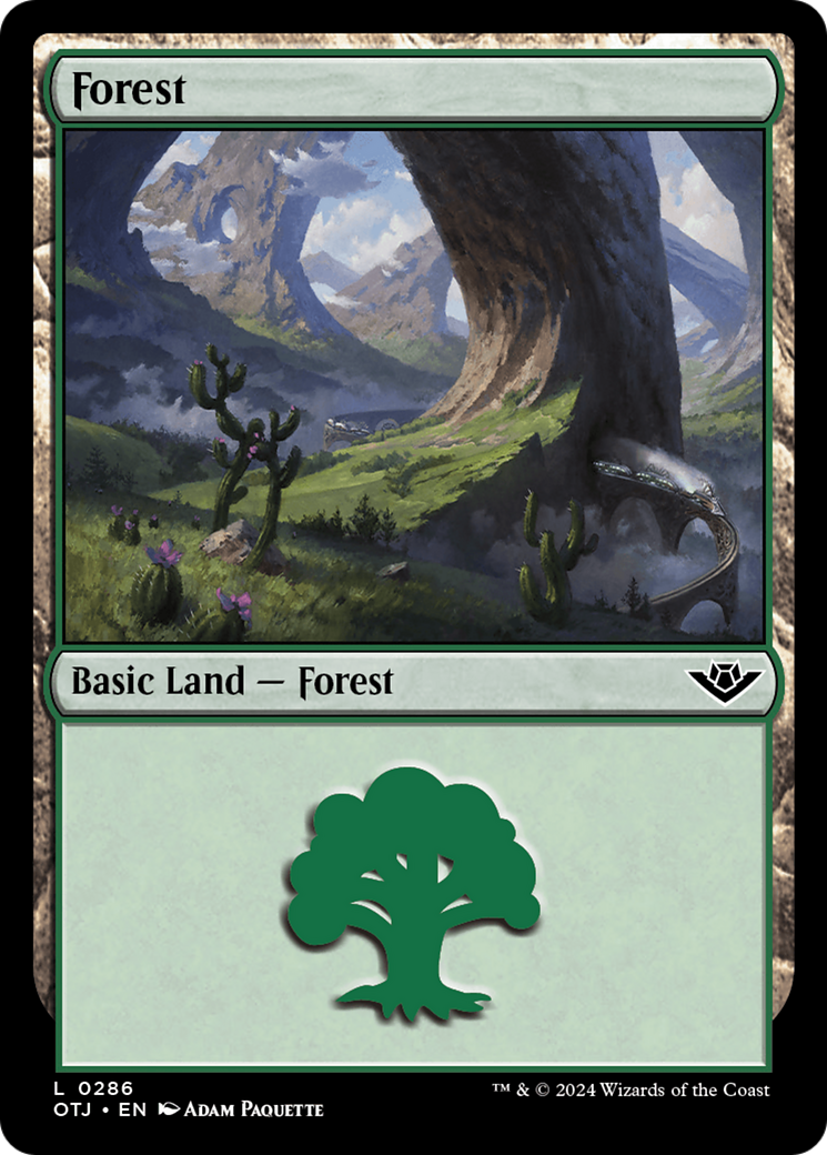 Forest (0286) (OTJ-286) - Outlaws of Thunder Junction Foil