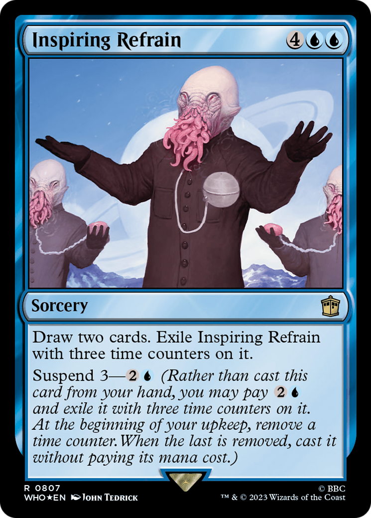 Inspiring Refrain (Surge Foil) (WHO-807) - Doctor Who Foil