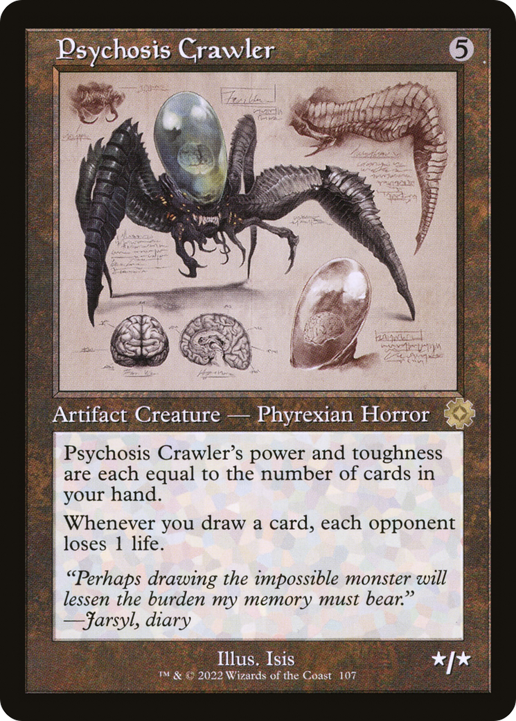 Psychosis Crawler (Schematic) (BRR-107) - The Brothers' War Retro Artifacts Foil