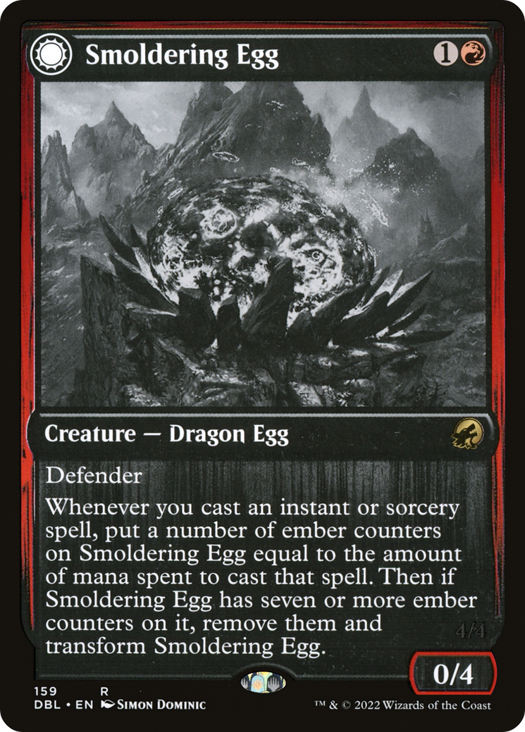 Smoldering Egg (DBL-159) - Innistrad: Double Feature: (Double Faced Transform)