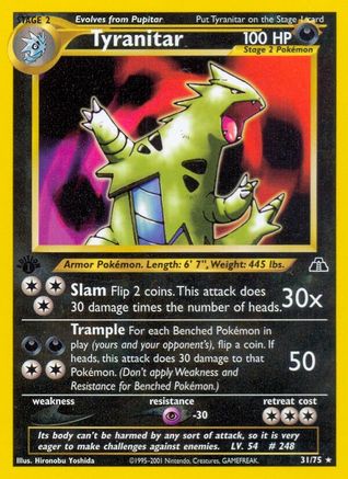 Tyranitar (31) 031 - 1st Edition Neo Discovery - Rare