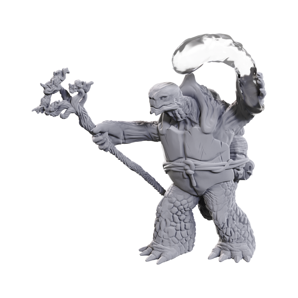 Nolzur's Marvelous Miniatures - Tortle Druid & Wild Shape Giant Lizard