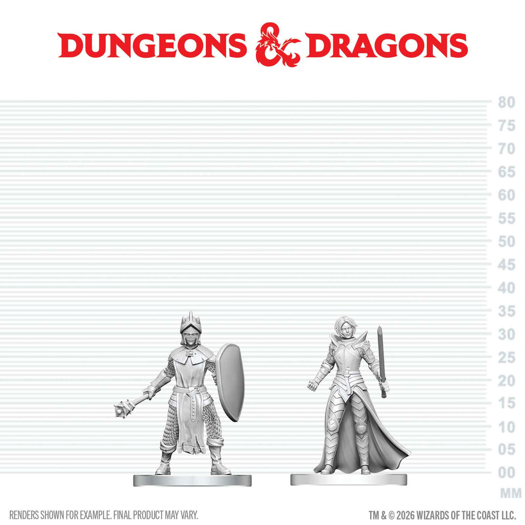 D&D Nolzur's Marvelous Miniatures: Black Gauntlet & Zhentilar Paladin of Bane