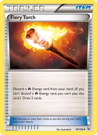 Fiery Torch 089/106 - Reverse Holofoil XY Flashfire - Uncommon