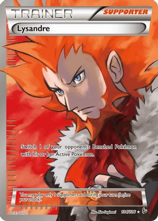 Lysandre (104 Full Art) 104/106 - Holofoil XY Flashfire - Ultra Rare