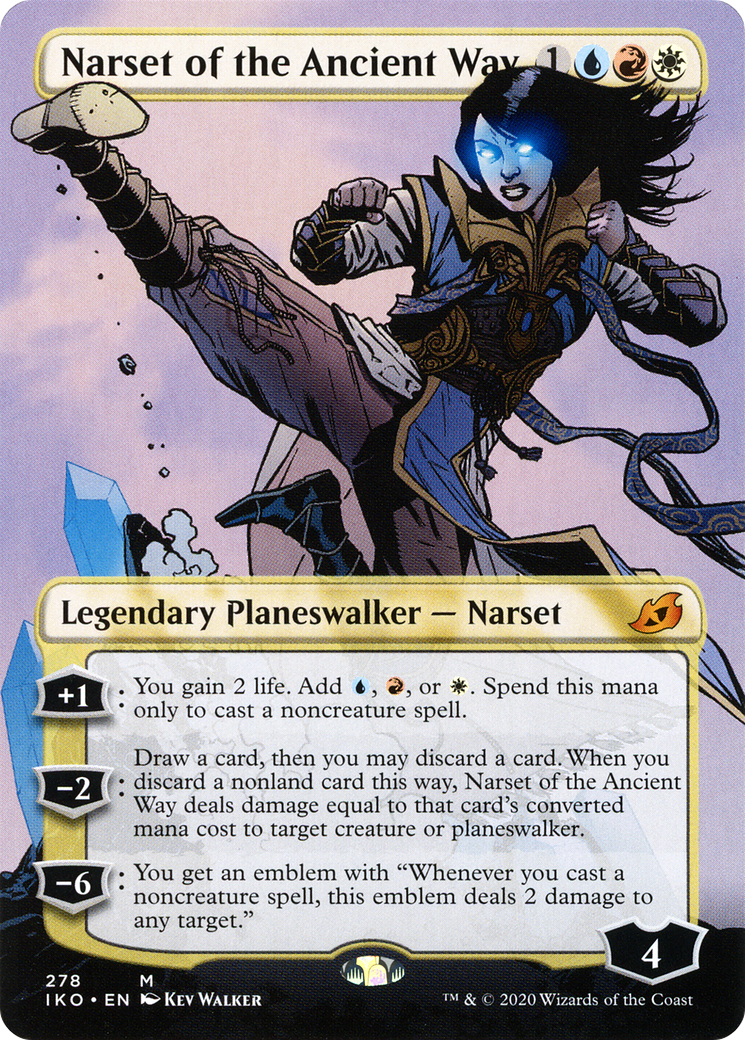 Narset of the Ancient Way (Borderless) (IKO-278) - Ikoria: Lair of Behemoths Foil