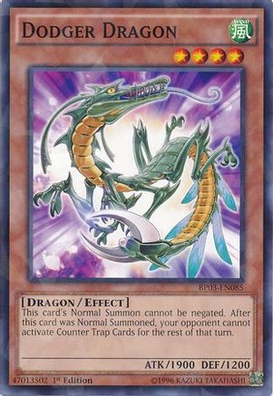 Dodger Dragon (Shatterfoil) (BP03-EN085) - Battle Pack 3: Monster League 1st Edition
