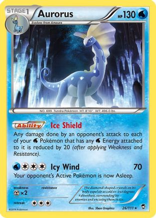 Aurorus 026/111 XY Furious Fists - Rare