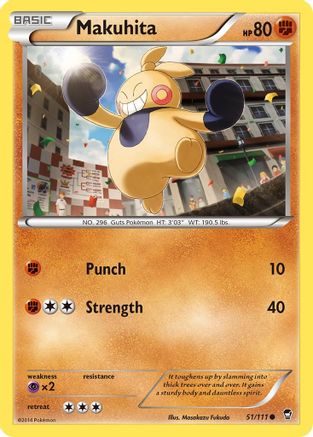 Makuhita 051 XY Furious Fists - Common