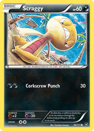 Scraggy 066 XY Furious Fists - Common