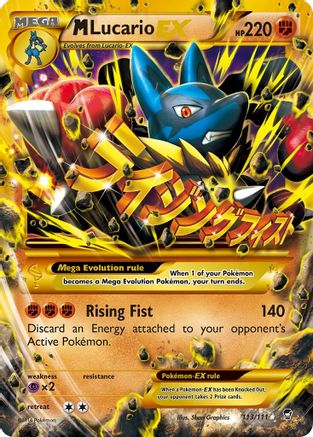 M Lucario EX (Secret) 113/111 - Holofoil XY Furious Fists - Secret Rare