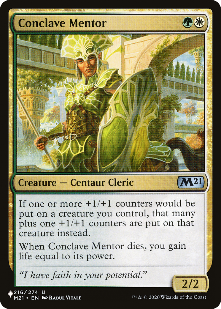 Conclave Mentor (LIST-216/274) - The List