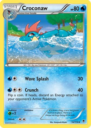 Croconaw 016/119 XY Phantom Forces - Uncommon