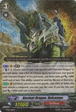 Ancient Dragon, Volcatops (FC02/011EN) - FC02: Fighter's Collection 2014