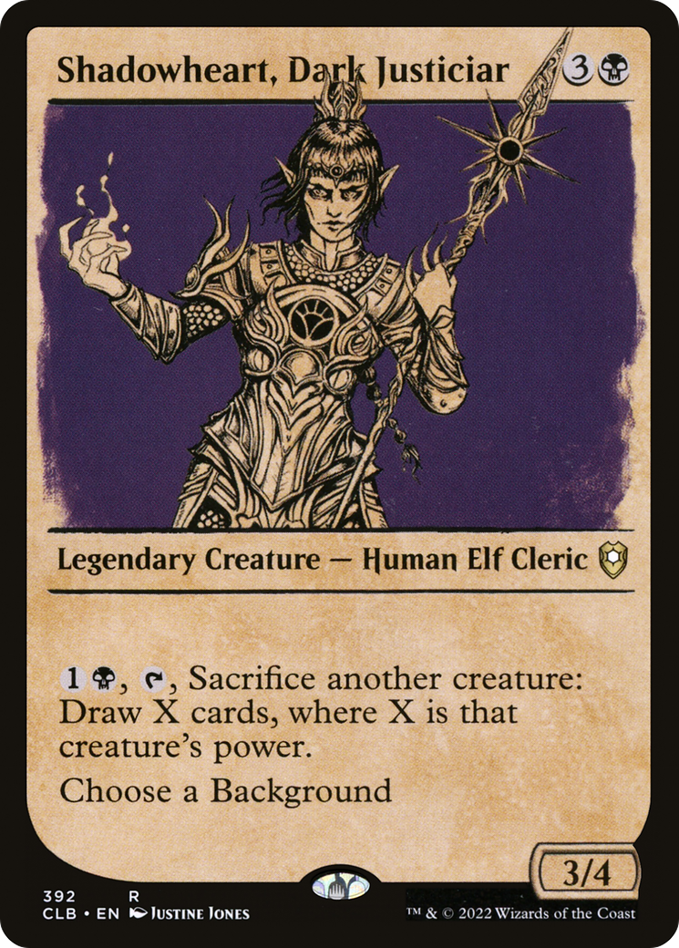 Shadowheart, Dark Justiciar (Showcase) (CLB-392) - Commander Legends: Battle for Baldur's Gate: (Showcase) Foil