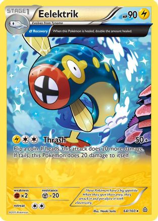 Eelektrik (Alpha) 064/160 - Reverse Holofoil XY Primal Clash - Rare