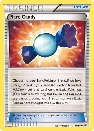 Rare Candy 135 - Reverse Holofoil XY Primal Clash - Uncommon