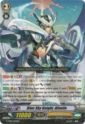 Blue Sky Knight, Altmile (Foil) (G-TD02/002EN) - G-TD02: Divine Swordsman of the Shiny Star