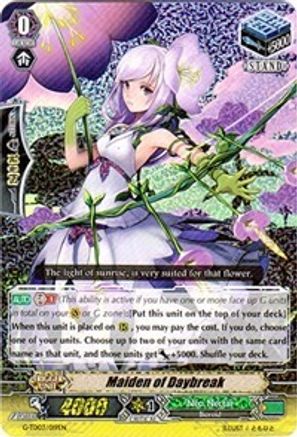 Maiden of Daybreak (Foil) (G-TD03/019EN) - G-TD03: Flower Maiden of Purity