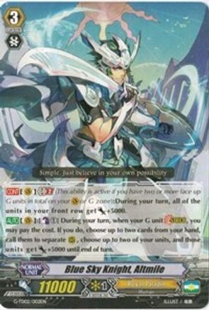 Blue Sky Knight, Altmile (G-TD02/002EN) - G-TD02: Divine Swordsman of the Shiny Star