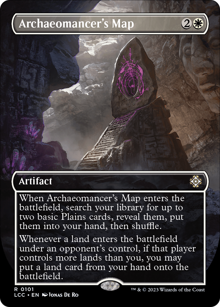 Archaeomancer's Map (Borderless) (LCC-101) - The Lost Caverns of Ixalan Commander Foil