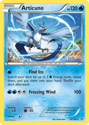 Articuno (16) 016 XY Roaring Skies - Rare