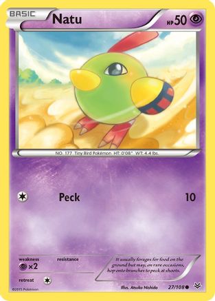 Natu (27) 027 - Reverse Holofoil XY Roaring Skies - Common