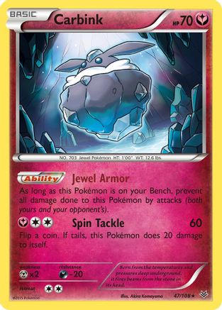 Carbink 047/108 - Reverse Holofoil XY Roaring Skies - Rare