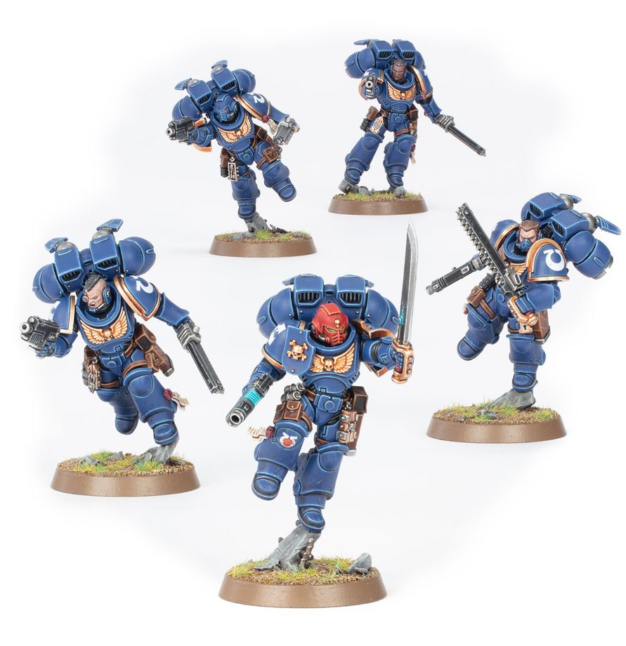 Warhammer 40k - Space Marines - Assault Intercessors with jump packs