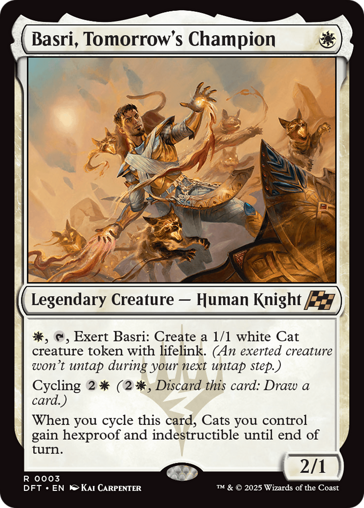 Basri, Tomorrow's Champion (DFT-003) - Aetherdrift Foil