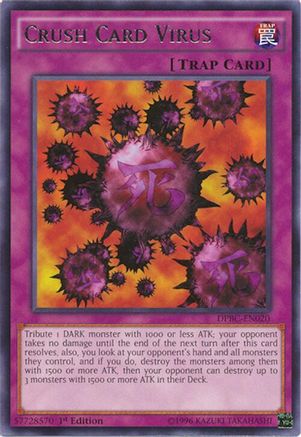 Crush Card Virus (DPBC-EN020) - Duelist Pack: Battle City 1st Edition