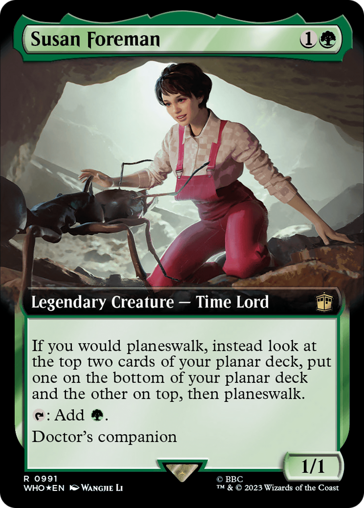 Susan Foreman (Extended Art) (Surge Foil) (WHO-991) - Doctor Who: (Extended Art) Foil