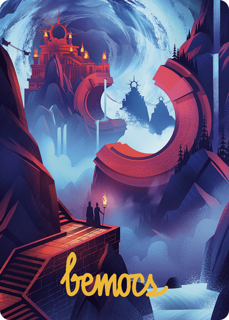 Mountain // Mountain (ALCI-045) - The Lost Caverns of Ixalan Art Series (Borderless)