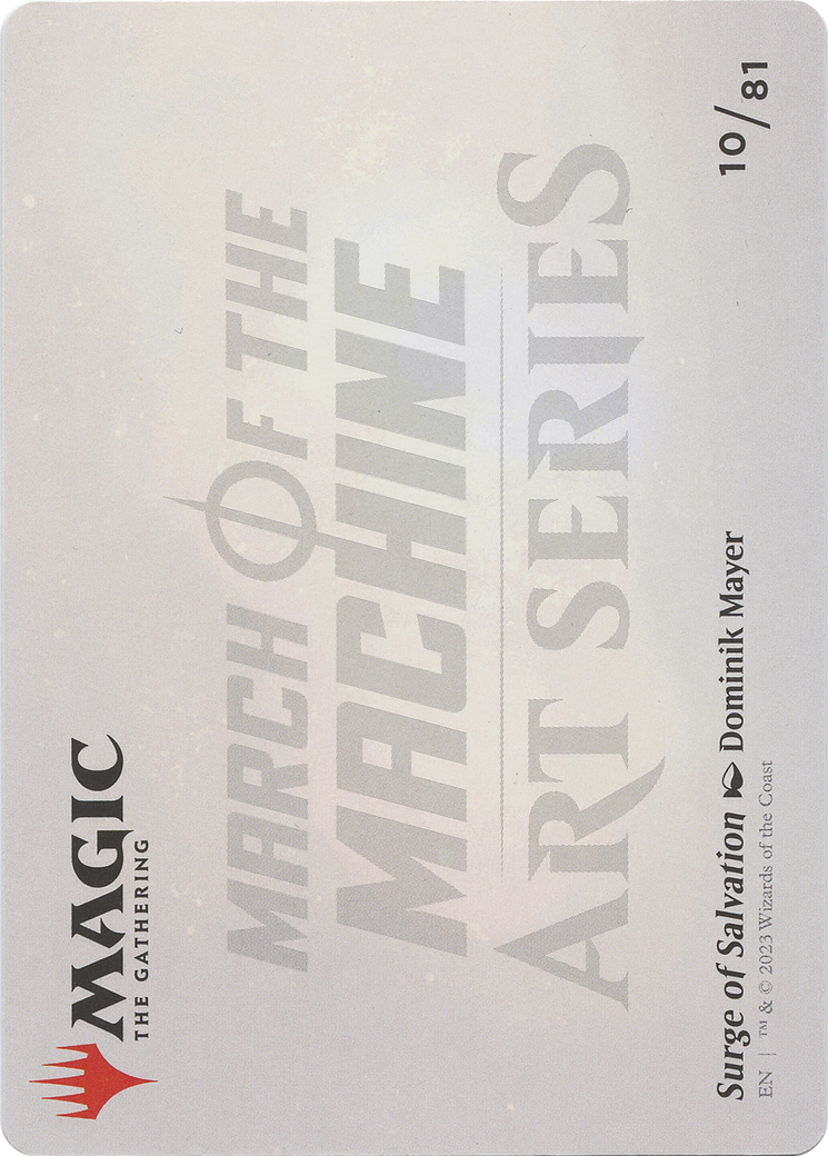 Surge of Salvation // Surge of Salvation (AMOM-010) - March of the Machine Art Series (Borderless) Foil