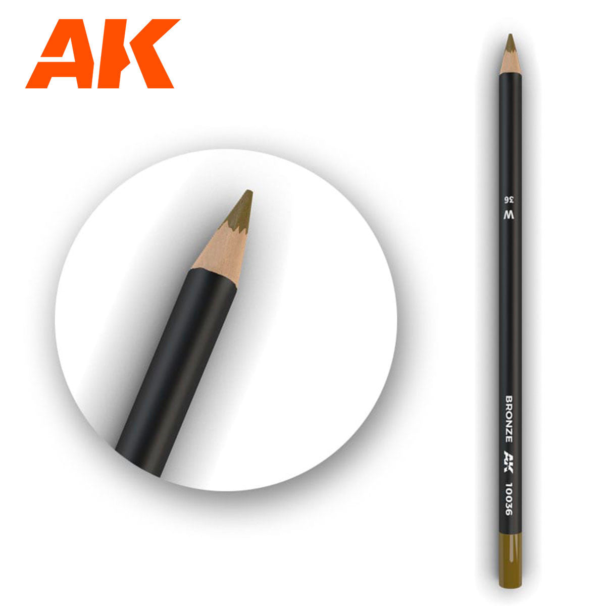 AK Interactive Weathering Pencil - Bronze (Box - 5 Units)