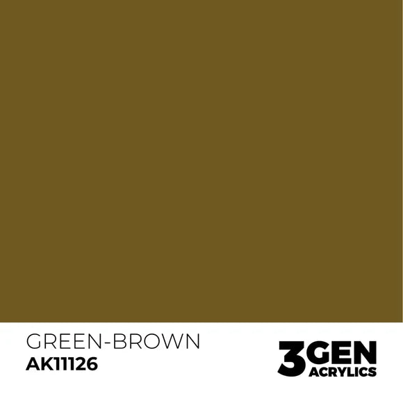 AK Interactive 3G Acrylic Green-Brown 17ml