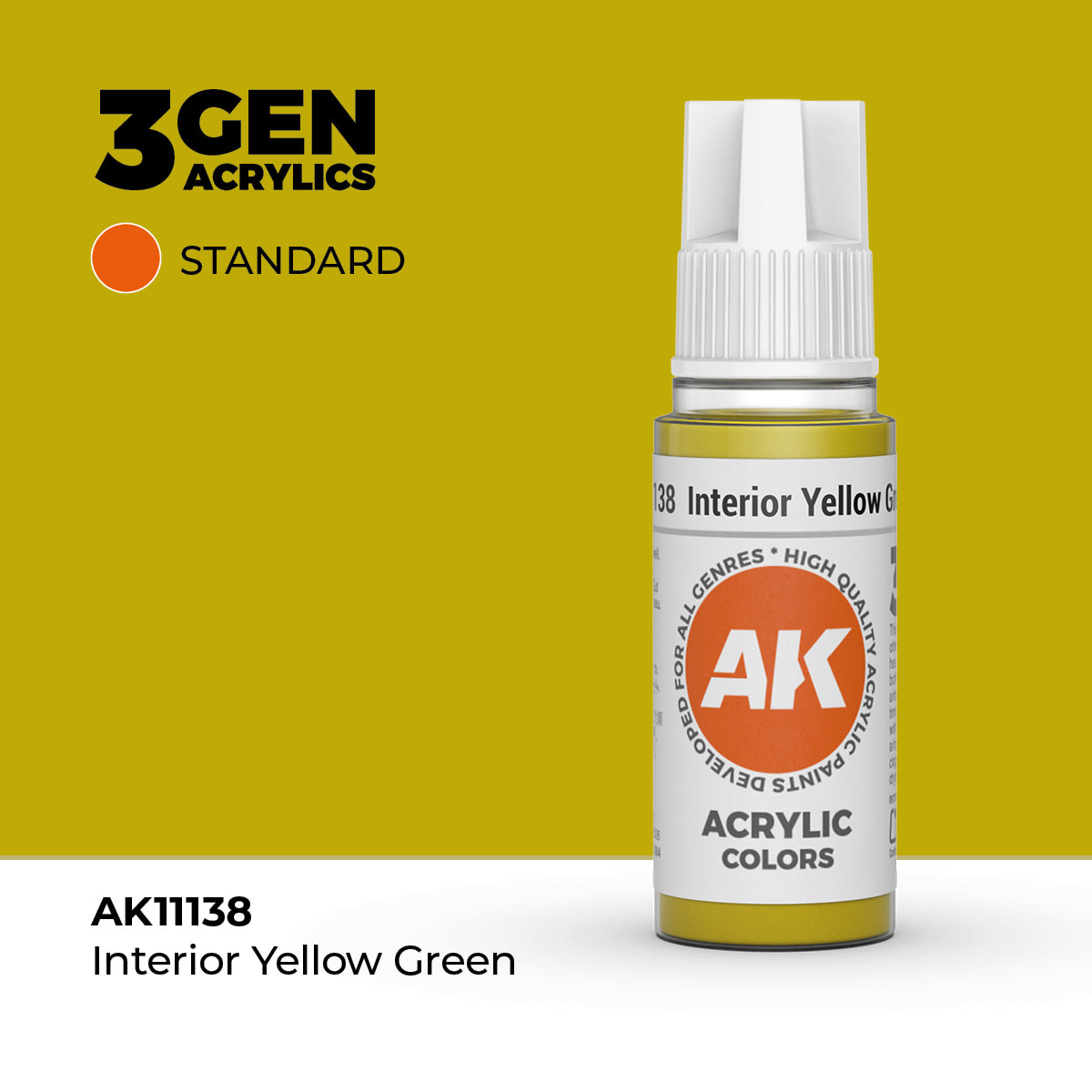AK Interactive 3G Air - US Interior Yellow Green