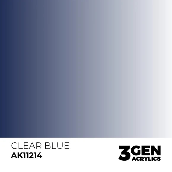 AK Interactive 3G Acrylic Clear Blue 17ml