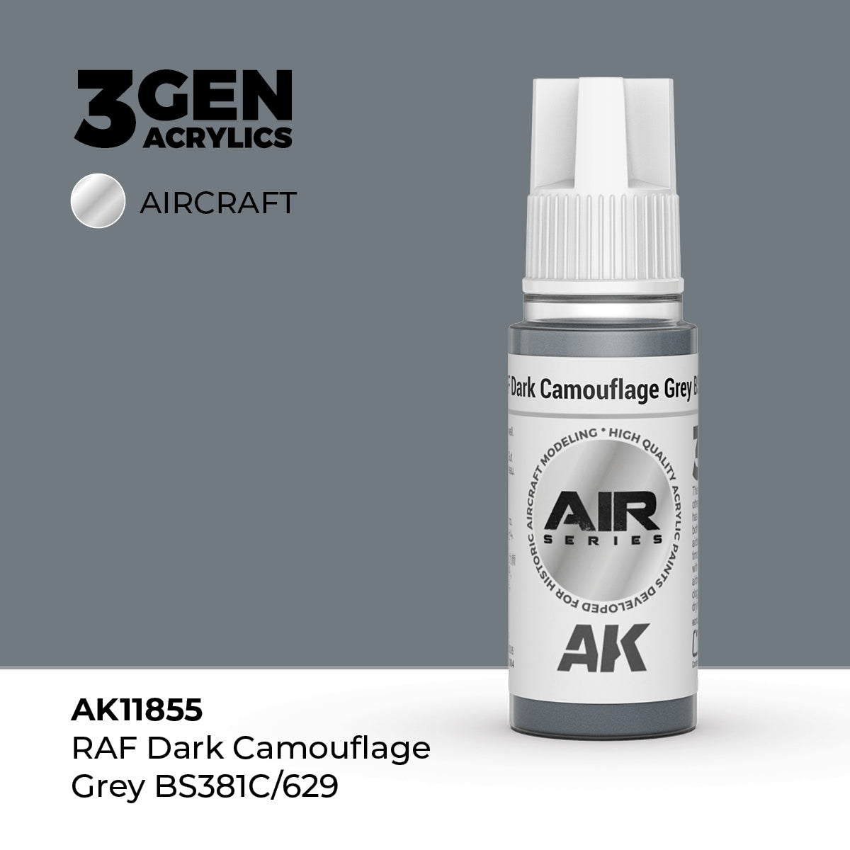 AK Interactive 3G Air - RAF Dark Camouflage Grey BS381C/629