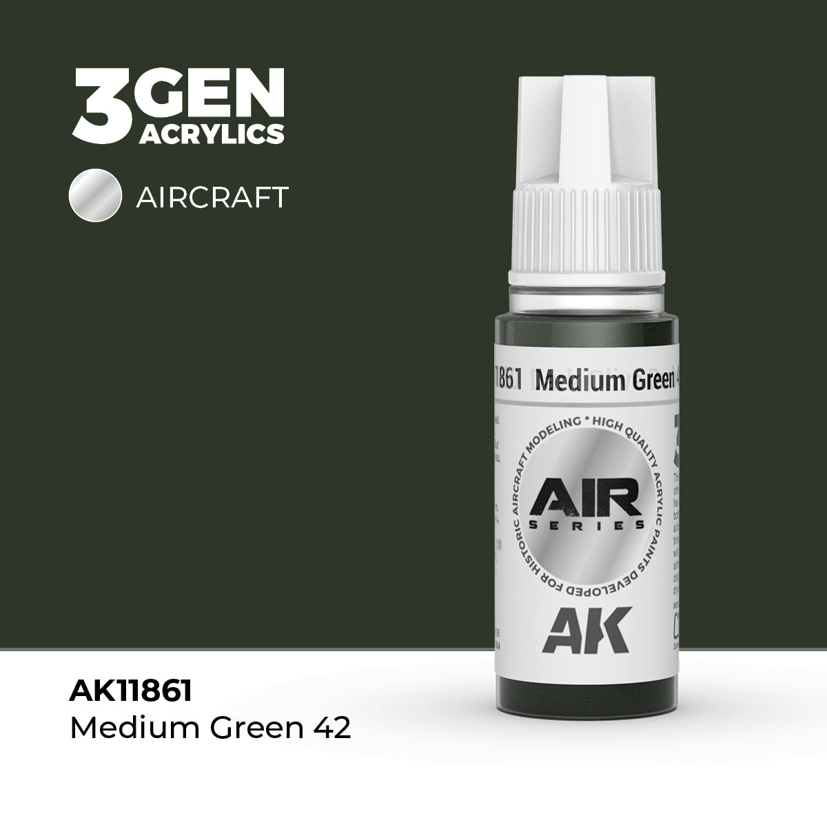AK Interactive 3G Air - Medium Green 42