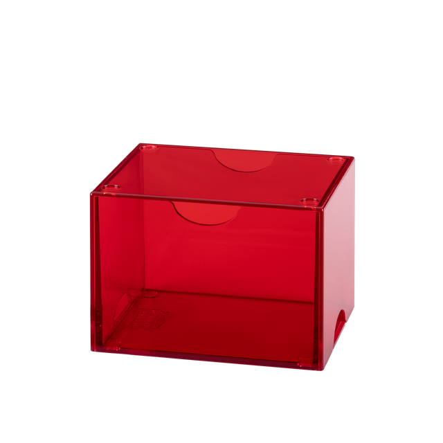 Dragon Shield: Strong Box - 100+ Card Deck Box - Clear Red