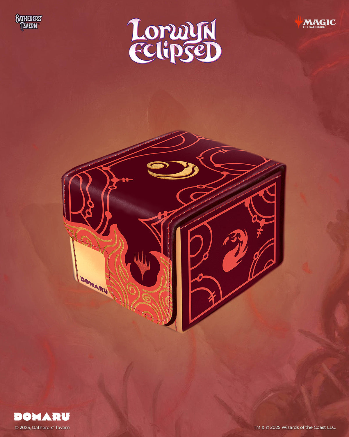 MTG Gatherers' Tavern - Domaru Deck Box - Lorwyn Eclipsed - Cinder Red