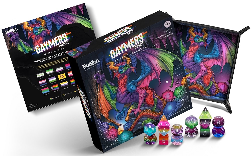 Fanroll GAYMERS Pride Dice Advent Calendar