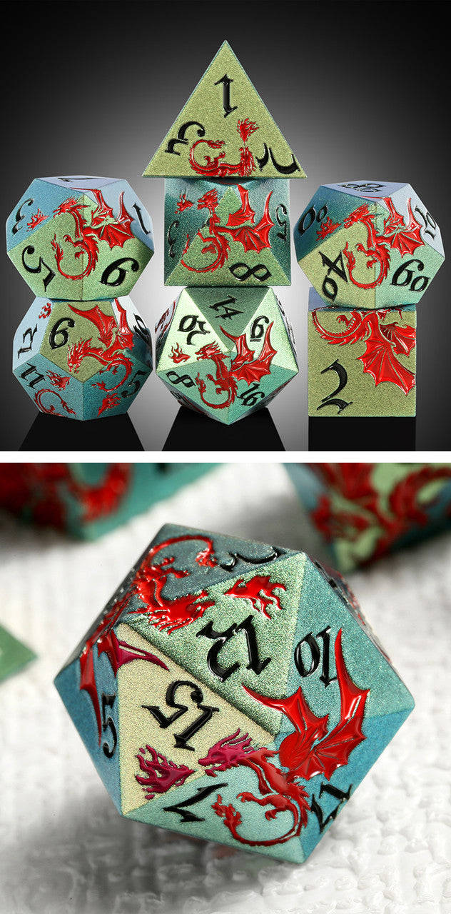 Metal and Metallic - Dragon - Crest Metal & Enamel