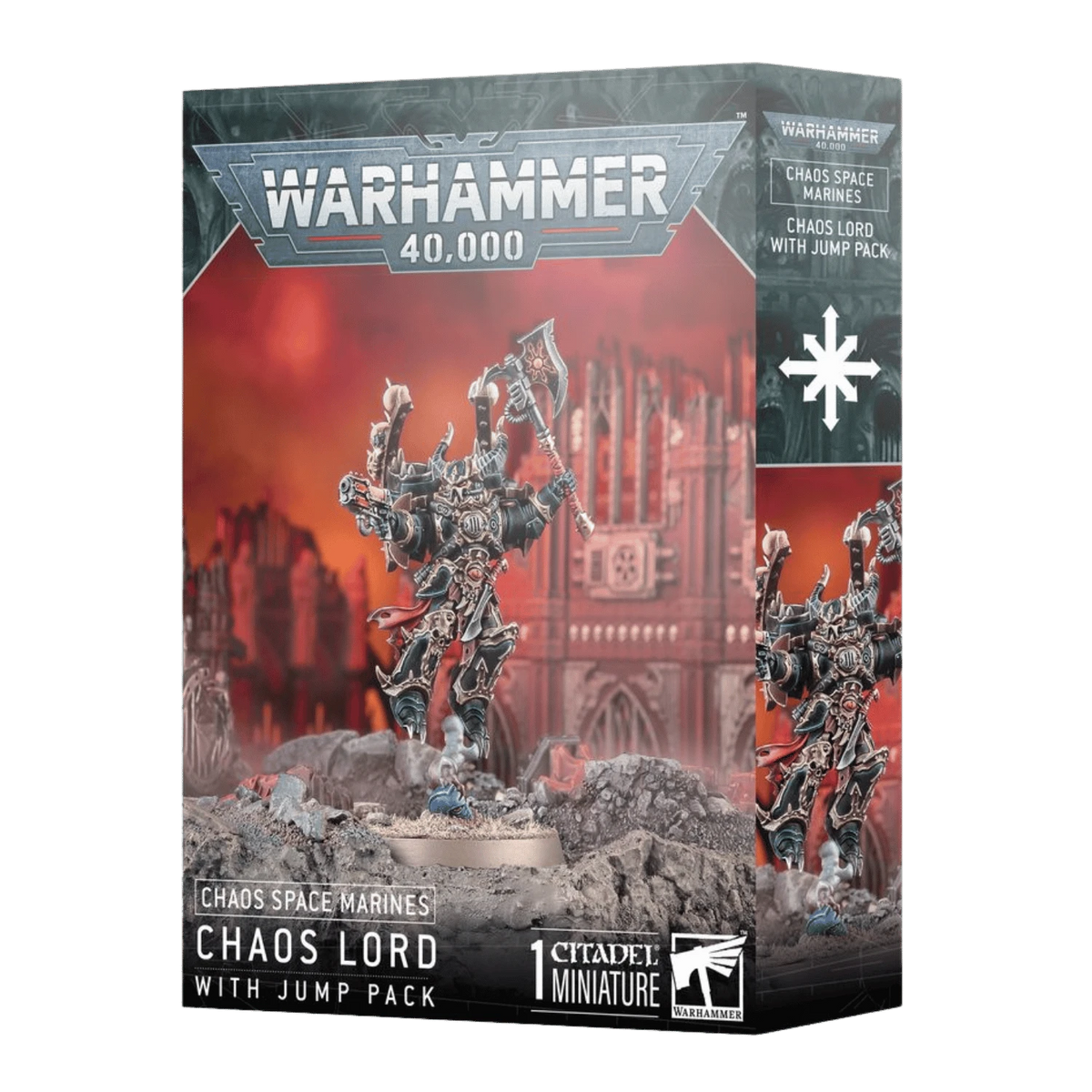Warhammer 40K - Chaos Space Marines: Chaos Lord (with jump pack)