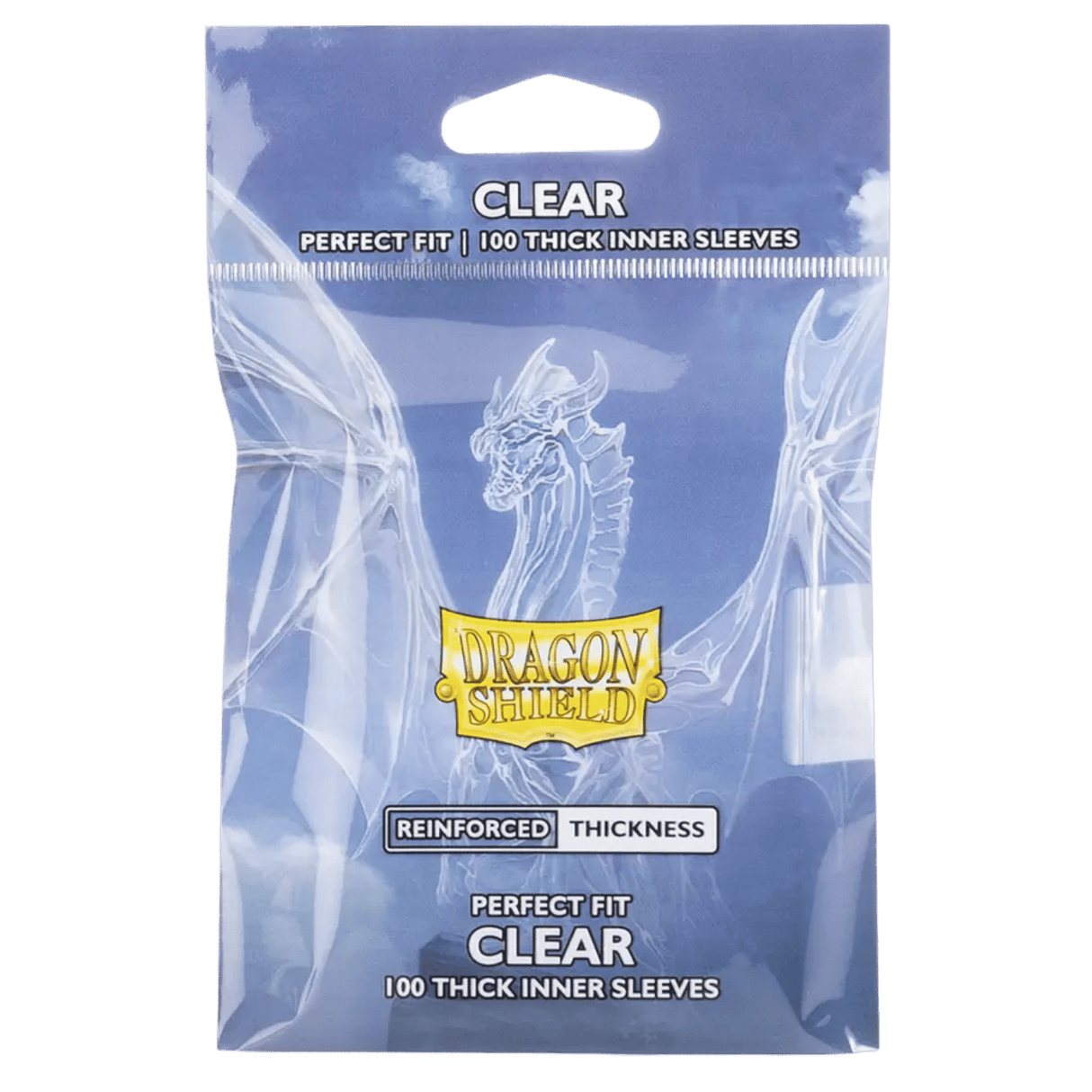 Dragon Shield Perfect Fit - Standard Size Thick Inner Sleeves - Clear