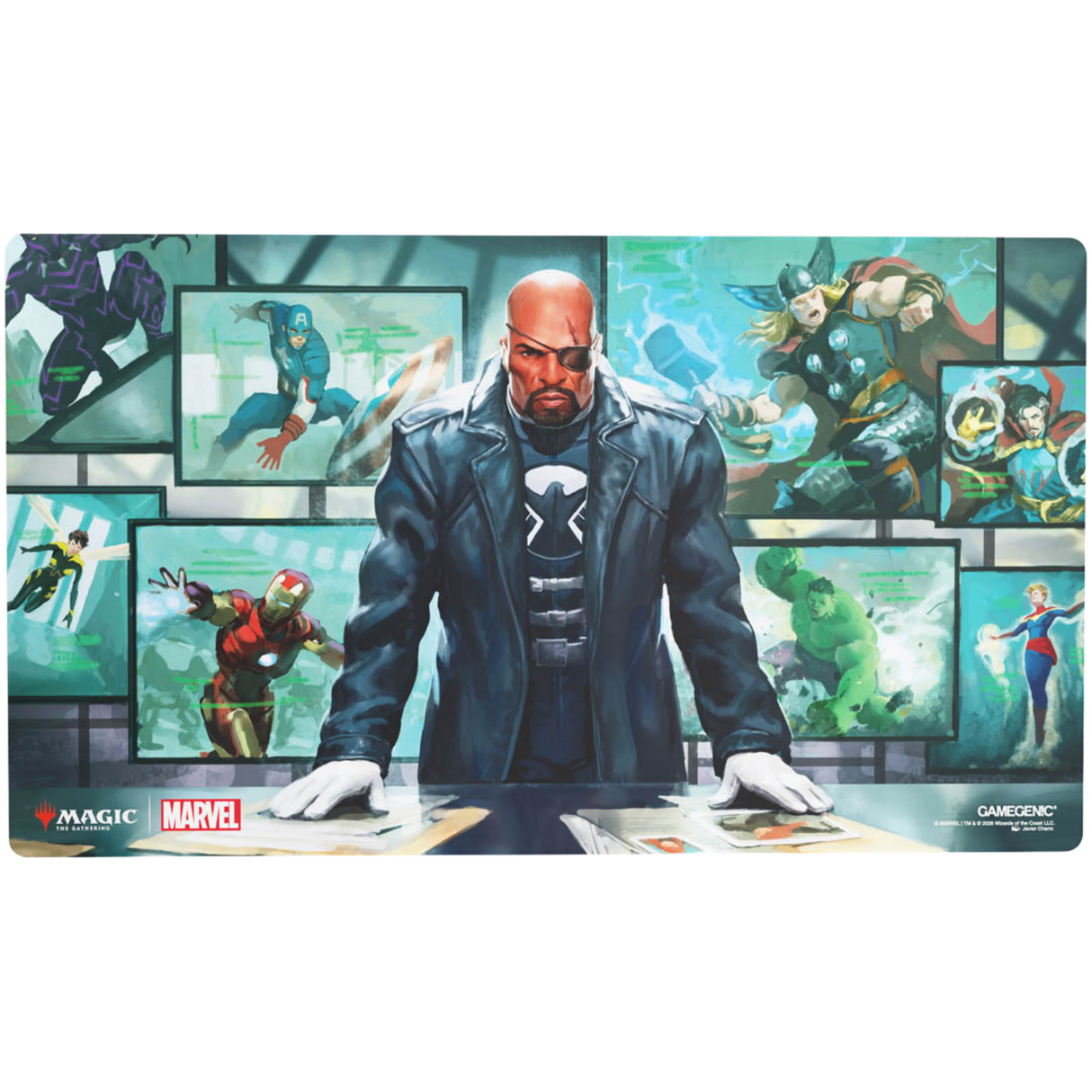 Magic: The Gathering | Marvel Super Heroes Shiny Playmat - Nick Fury